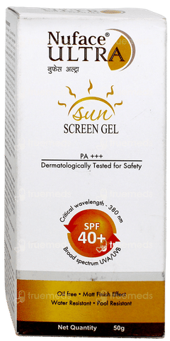 Nuface Ultra Spf40+ Pa+++ Sunscreen Gel 50Gm Nuface Ultra Spf40+ Pa+++ Sunscreen Gel 50Gm