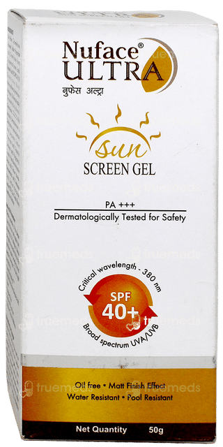 Nuface Ultra Spf40+ Pa+++ Sunscreen Gel 50Gm