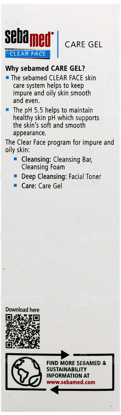 Sebamed Clear Face Care Gel 50Ml Sebamed Clear Face Care Gel 50Ml