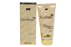 Sunban Matte Spf 30 Gel 75gm Sunban Matte Spf 30 Gel 75gm