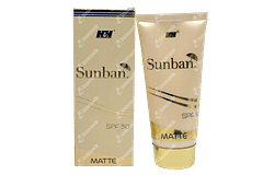 Sunban Matte Spf 30 Gel 75gm