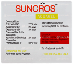 Suncros Spf 26 Aquagel 100gm