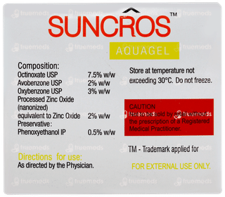 Suncros Spf 26 Aquagel 100gm