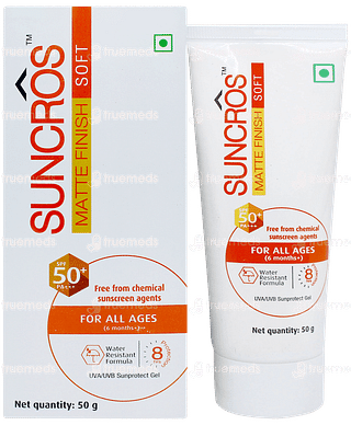 Suncros Matte Finsh Soft Spf 50+ Pa+++ Gel 50gm