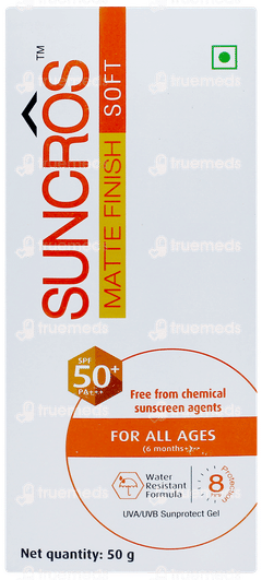 Suncros Matte Finsh Soft Spf 50+ Pa+++ Gel 50gm