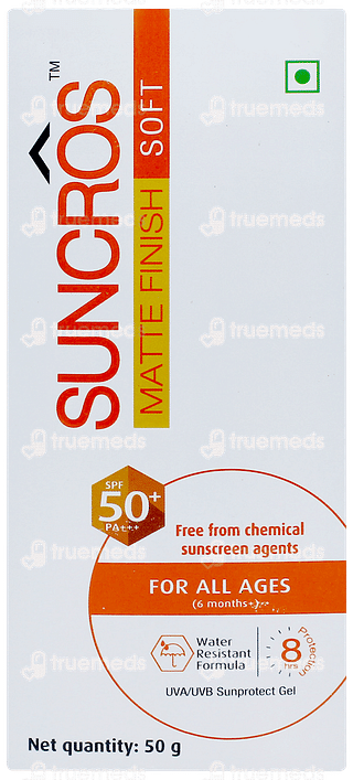 Suncros Matte Finsh Soft Spf 50+ Pa+++ Gel 50gm