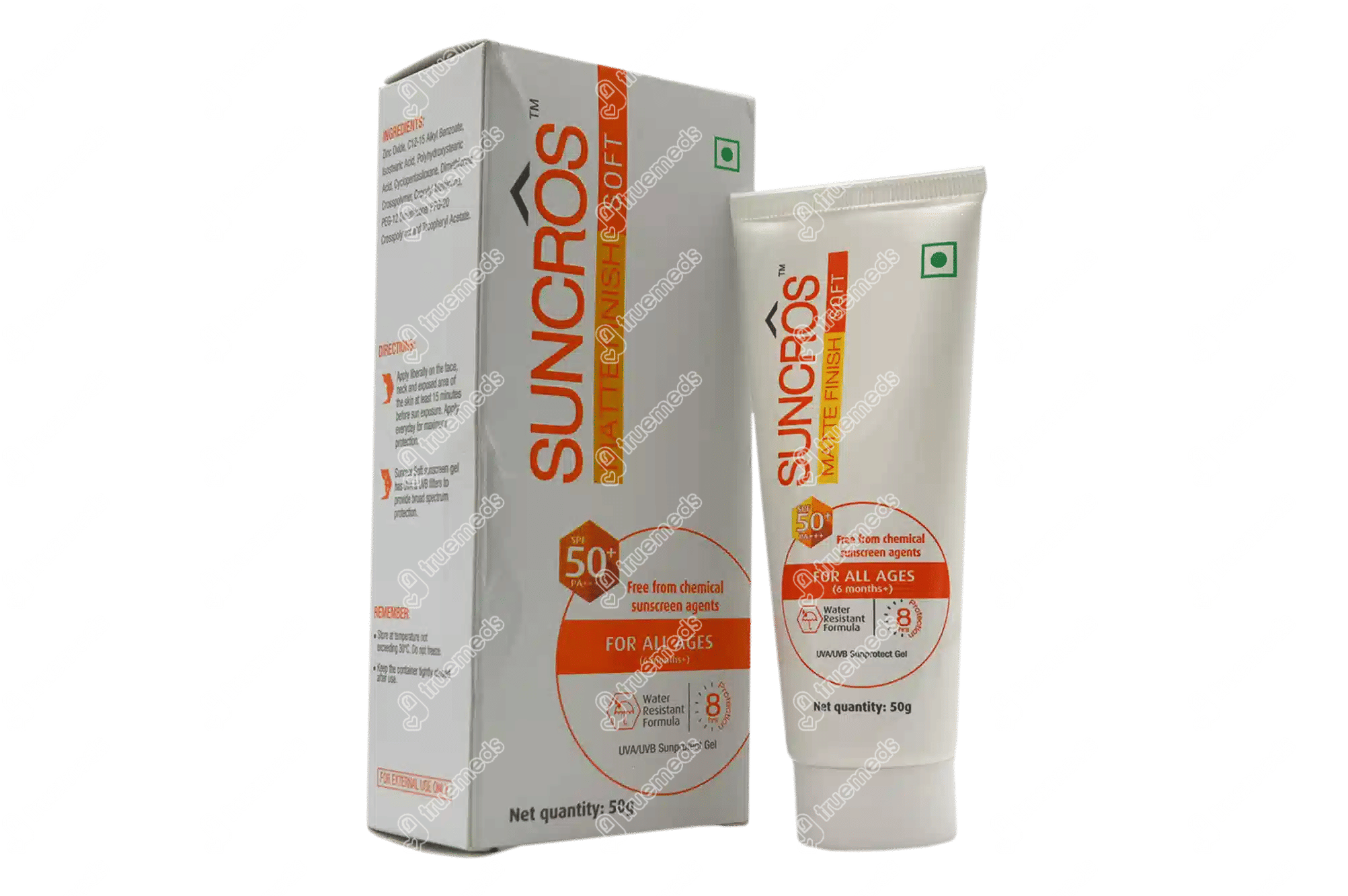 Suncros Sunscreen Soft Spf 50 Gel 50 Gm Uses, Side Effects, Dosage