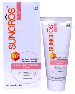 Suncros Tint Spf 50+ Pa+++ Sunprotect Gel 50Gm