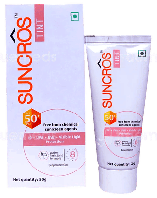 Suncros Tint Spf 50+ Pa+++ Sunprotect Gel 50Gm