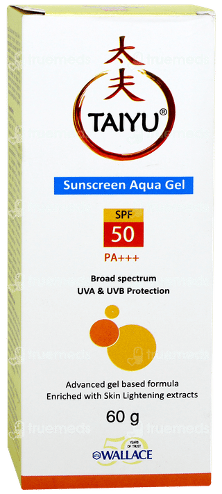 Taiyu Spf 50 Pa+++ Sunscreen Aqua Gel 60gm
