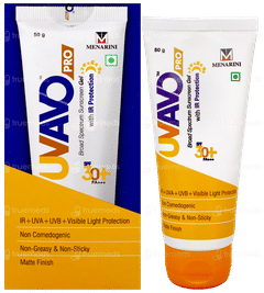 Uvavo Pro Spf 30+ Pa+++ Sunscreen Gel 50Gm