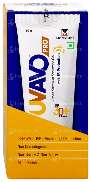 Uvavo Pro Spf 30+ Pa+++ Sunscreen Gel 50Gm
