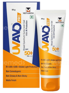 Uvavo Pro Spf 50+ Pa++++ Sunscreen Gel 50Gm