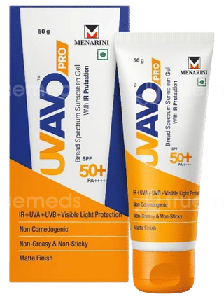 Uvavo Pro Spf 50+ Pa++++ Sunscreen Gel 50Gm