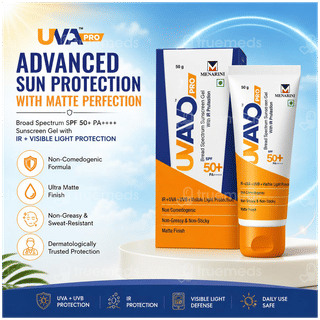Uvavo Pro Spf 50+ Pa++++ Sunscreen Gel 50Gm