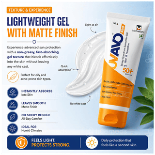 Uvavo Pro Spf 50+ Pa++++ Sunscreen Gel 50Gm