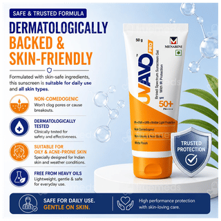 Uvavo Pro Spf 50+ Pa++++ Sunscreen Gel 50Gm