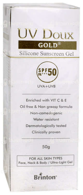Brinton Uv Doux Gold Spf 50 Pa+++ Silicone Sunscreen Gel 50Gm