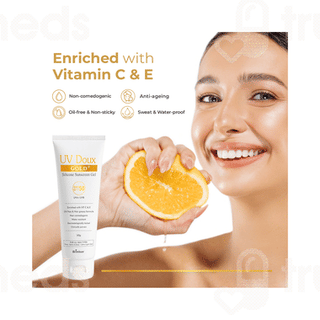 Brinton Uv Doux Gold Spf 50 Pa+++ Silicone Sunscreen Gel 50gm