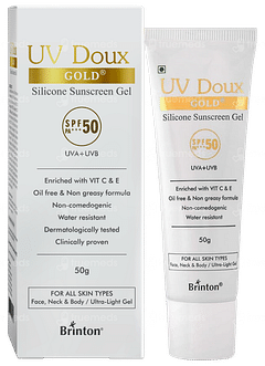 Uv Doux Gold Spf 50 Silicone Sunscreen Gel 50gm