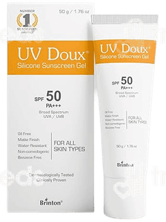 Brinton Uv Doux Spf 50 Pa+++ Silicone Sunscreen Gel 50gm