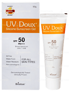 Uv Doux Spf 50 Pa+++ Silicone Sunscreen Gel 50gm