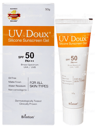 Uv Doux Spf 50 Pa+++ Silicone Sunscreen Gel 50gm