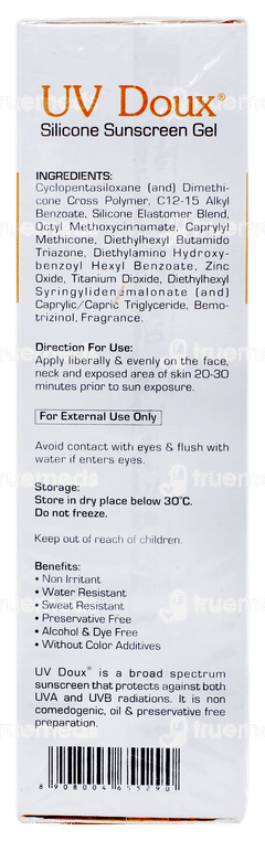 Brinton Uv Doux Spf 50 Pa+++ Silicone Sunscreen Gel 50gm