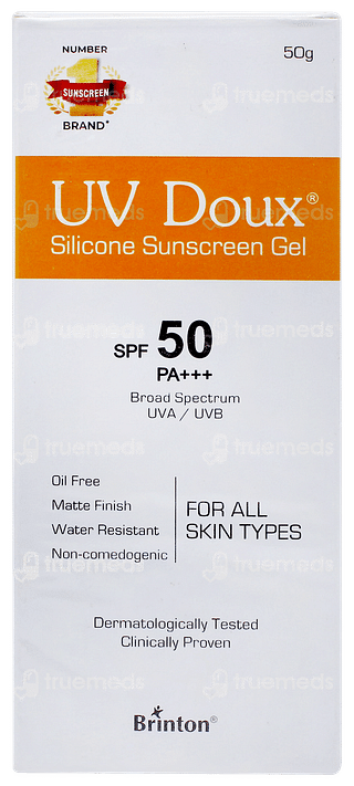 Uv Doux Spf 50 Pa+++ Silicone Sunscreen Gel 50gm