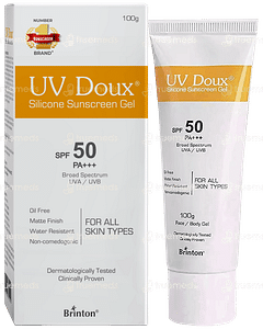 Uv Doux Spf 50 Pa+++ Silicone Sunscreen Gel 100gm