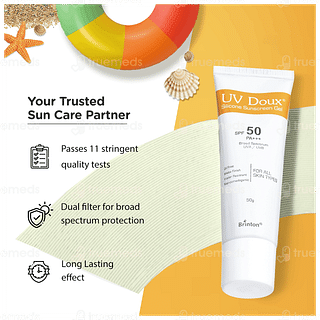 Uv Doux Spf 50 Pa+++ Silicone Sunscreen Gel 100gm