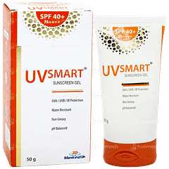 Uvsmart Spf 40+ Pa++++ Sunscreen Gel 50gm Uvsmart Spf 40+ Pa++++ Sunscreen Gel 50gm