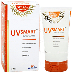 Uvsmart Spf 40+ Pa++++ Sunscreen Gel 50gm