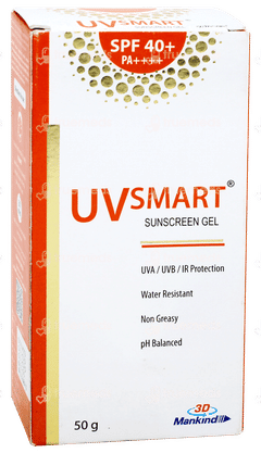 Uvsmart Spf 40+ Pa++++ Sunscreen Gel 50gm