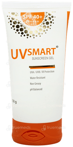 Uvsmart Spf 40+ Pa++++ Sunscreen Gel 50gm