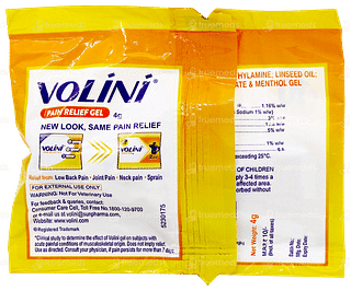 Volini Pain Relief Gel 4gm