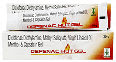 Defenac Hot Gel 30gm Defenac Hot Gel 30gm