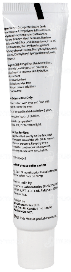 Acne Uv Spf 30 Pa+++ Gel 30Gm
