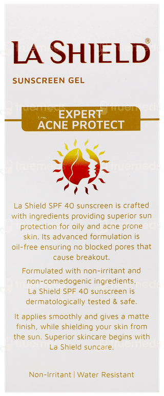 La Shield Spf 40 Pa +++ Sunscreen Gel 50Gm
