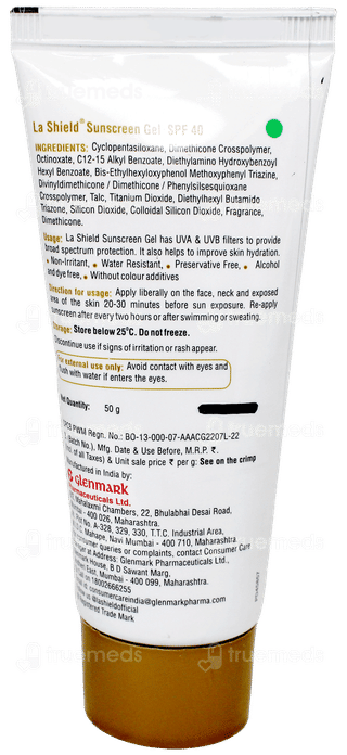 La Shield Spf 40 Pa +++ Sunscreen Gel 50Gm