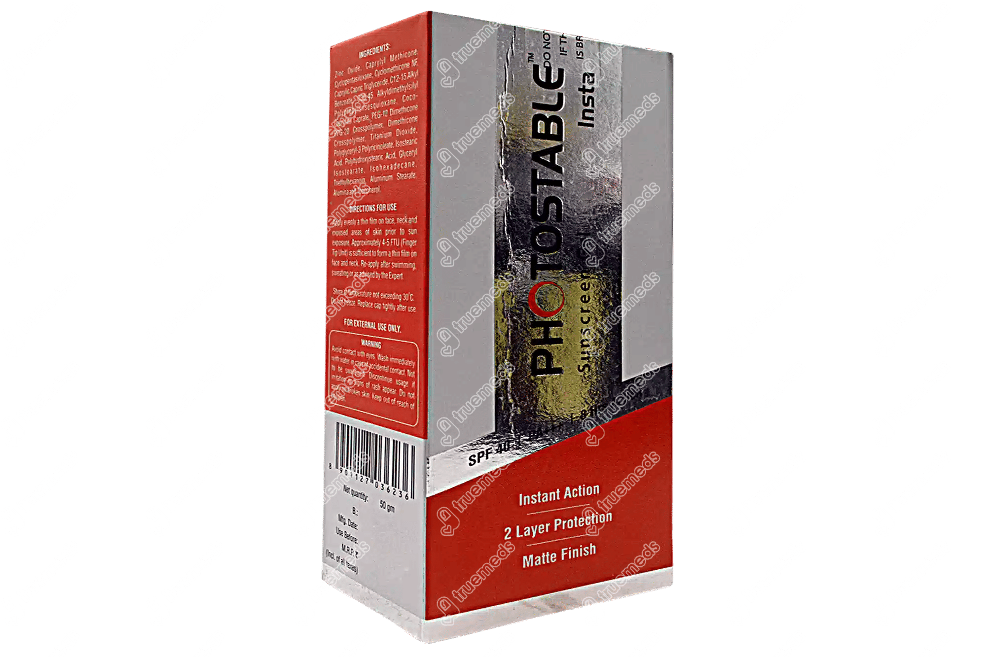 Photostable Insta Sunscreen Gel 50 Gm - Uses, Side Effects, Dosage ...