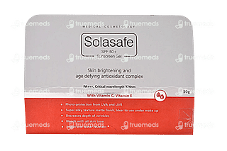 Solasafe Spf 50+ Sunscreen Gel 50 GM