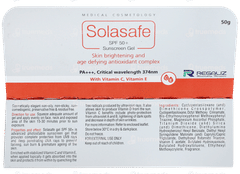 Solasafe Spf 50+ Pa+++ Sunscreen Gel 50gm