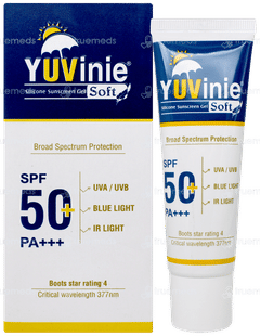 Yuvinie Soft Spf 50+ Pa+++ Silicone Sunscreen Gel 50gm