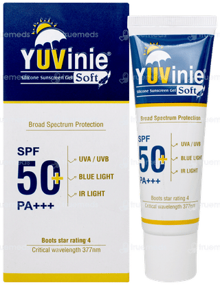 Yuvinie Soft Spf 50+ Pa+++ Silicone Sunscreen Gel 50Gm