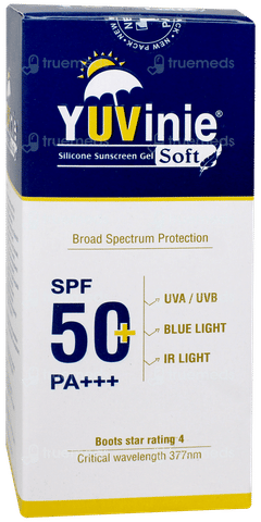 Yuvinie Soft Spf 50+ Pa+++ Silicone Sunscreen Gel 50Gm