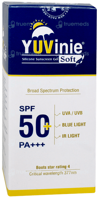 Yuvinie Soft Spf 50+ Pa+++ Silicone Sunscreen Gel 50Gm