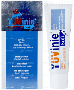 Yuvinie Soft Spf 50+ Silicone Sunscreen Gel 50gm