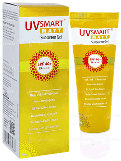 Uvsmart Matt Spf 40+ Pa++++ Sunscreen Gel 50gm