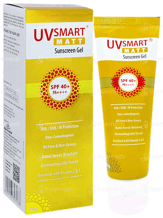 Uvsmart Matt Spf 40+ Pa++++ Sunscreen Gel 50gm